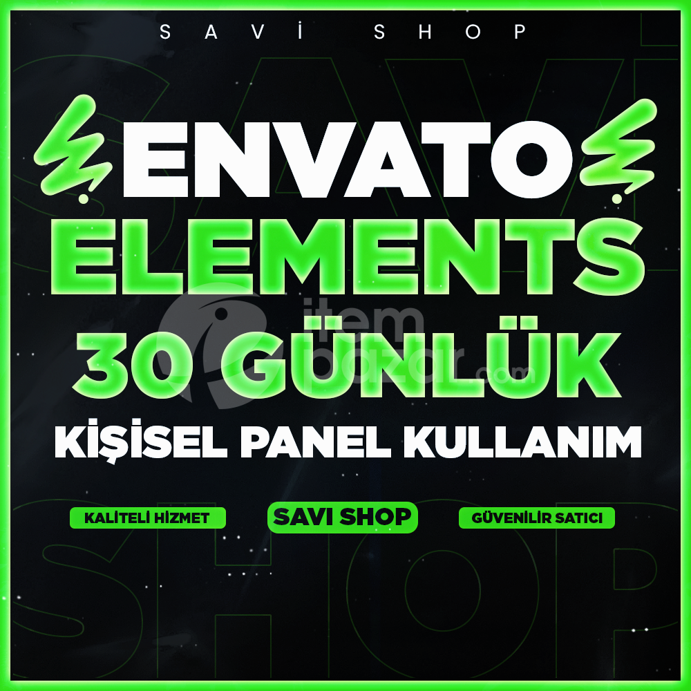 ENVATO 1 AY KİŞİSEL KULLANIM