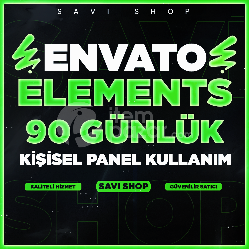 ENVATO 3 AY KİŞİSEL KULLANIM