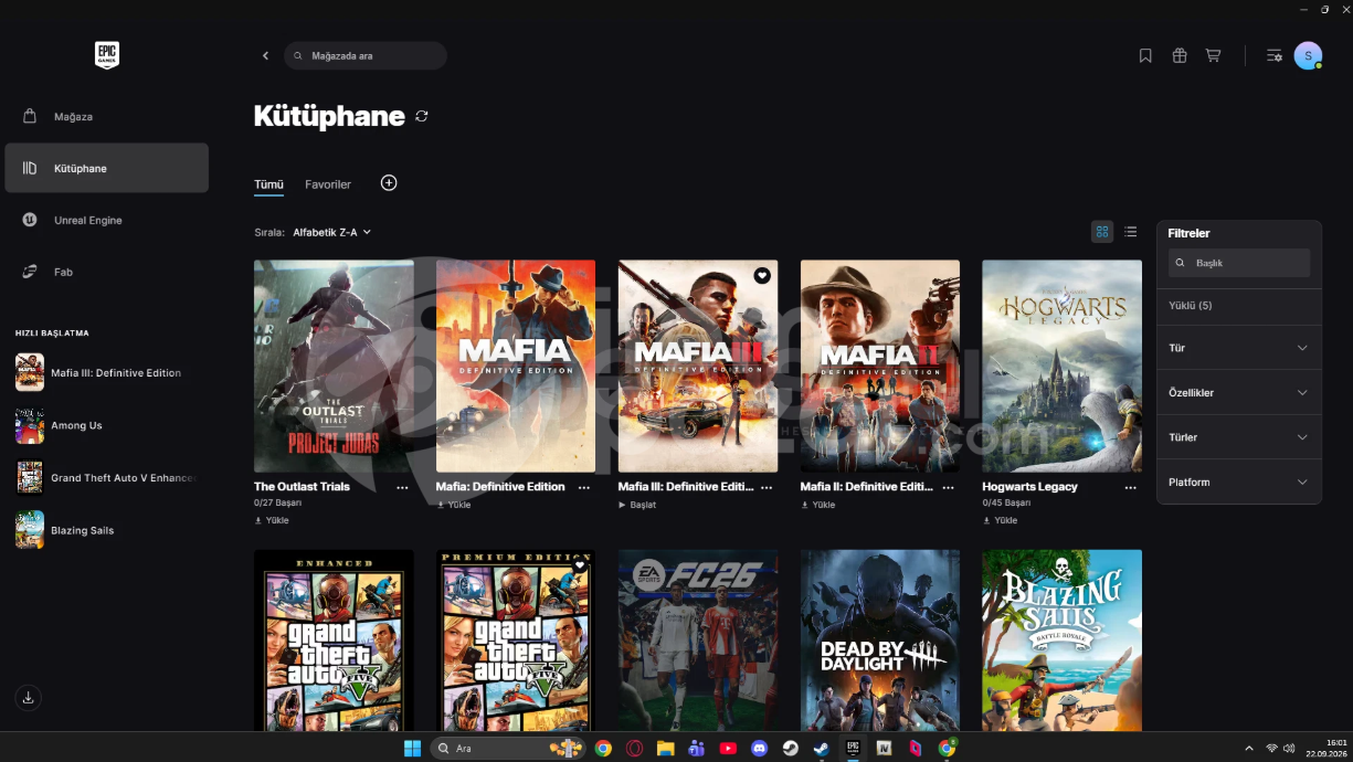 Epic Games Hesabı Acil Satılık