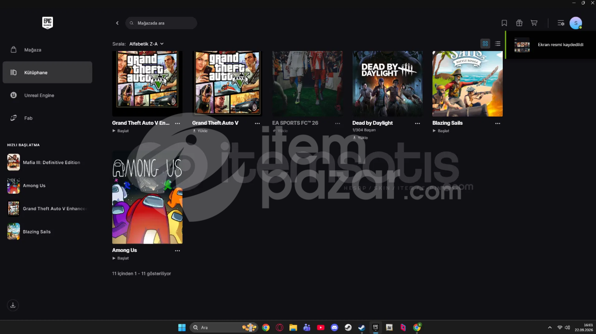 Epic Games Hesabı Acil Satılık