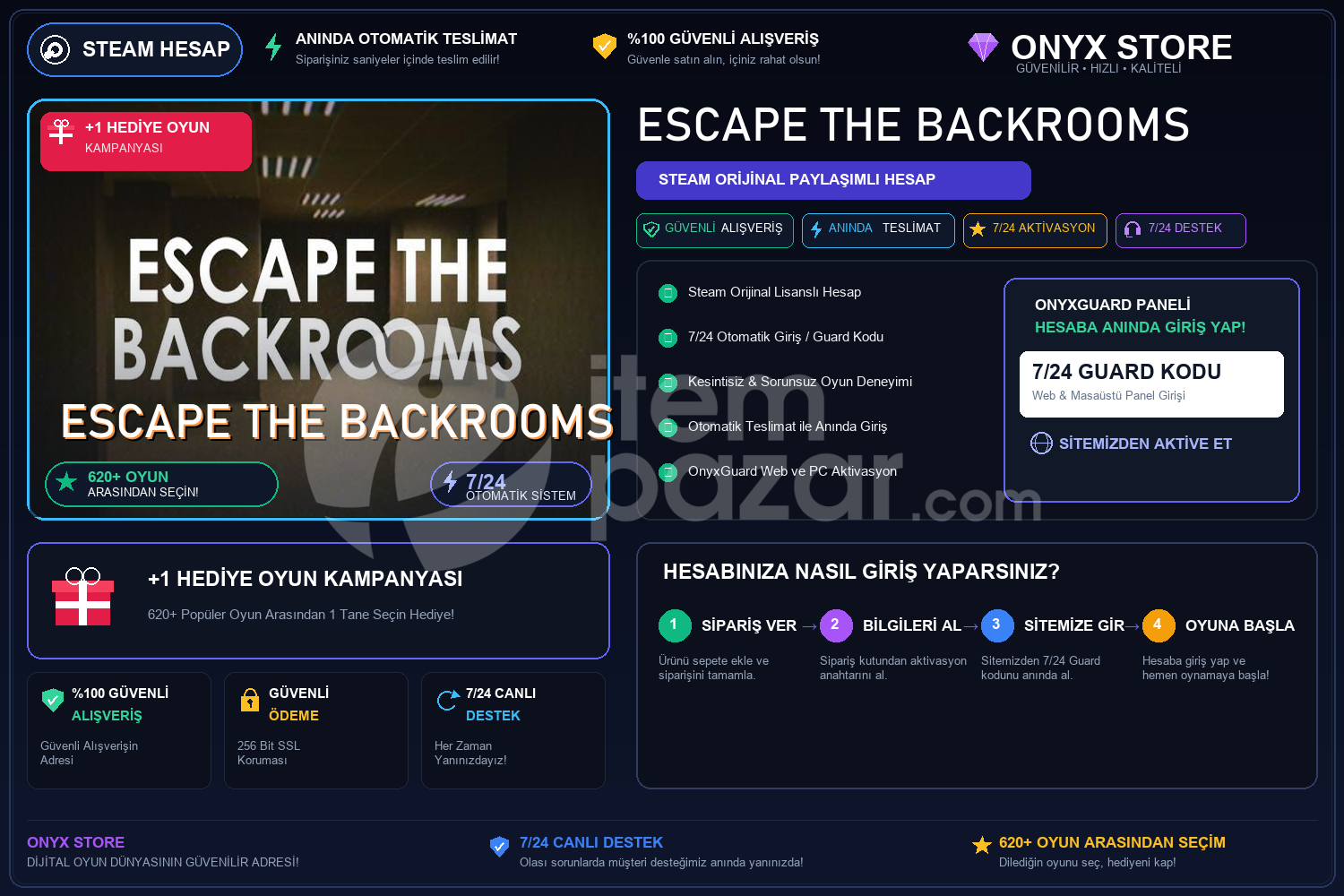 Escape the Backrooms Garantili + Hediye