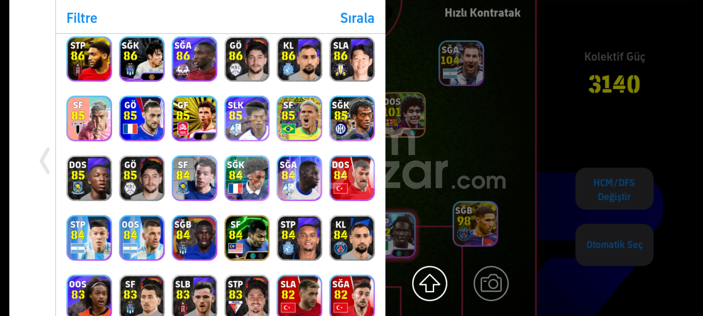 Eski pes 21 hesabım bu fiyata yok