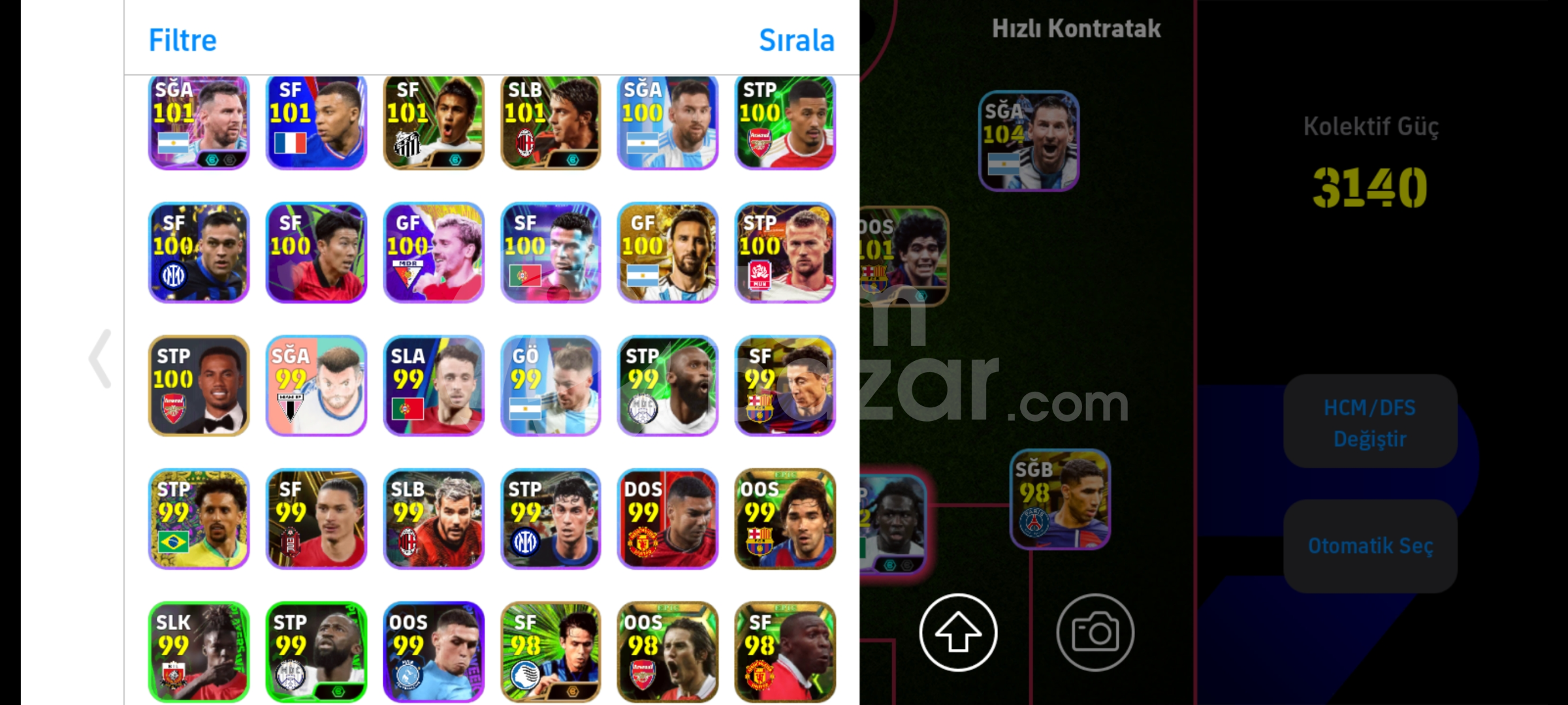 Eski pes 21 hesabım bu fiyata yok