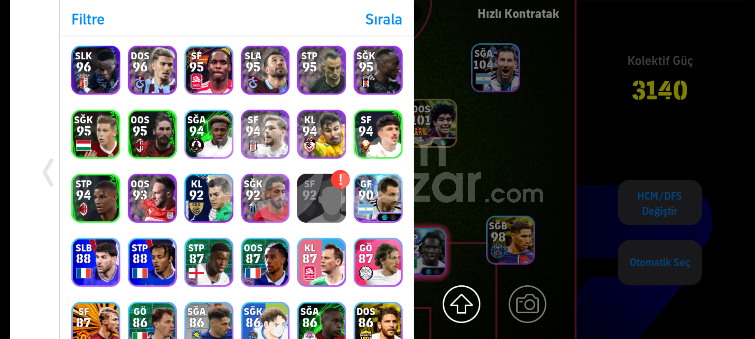 Eski pes 21 hesabım bu fiyata yok