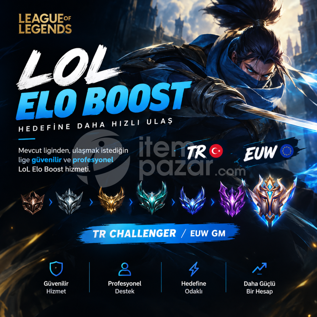 EUW GMDEN ELOBOOST HİZMET