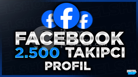 ⭐Facebook 2500 Profil Takipçisi