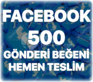 Facebook 500 Organik Gönderi Beğeni