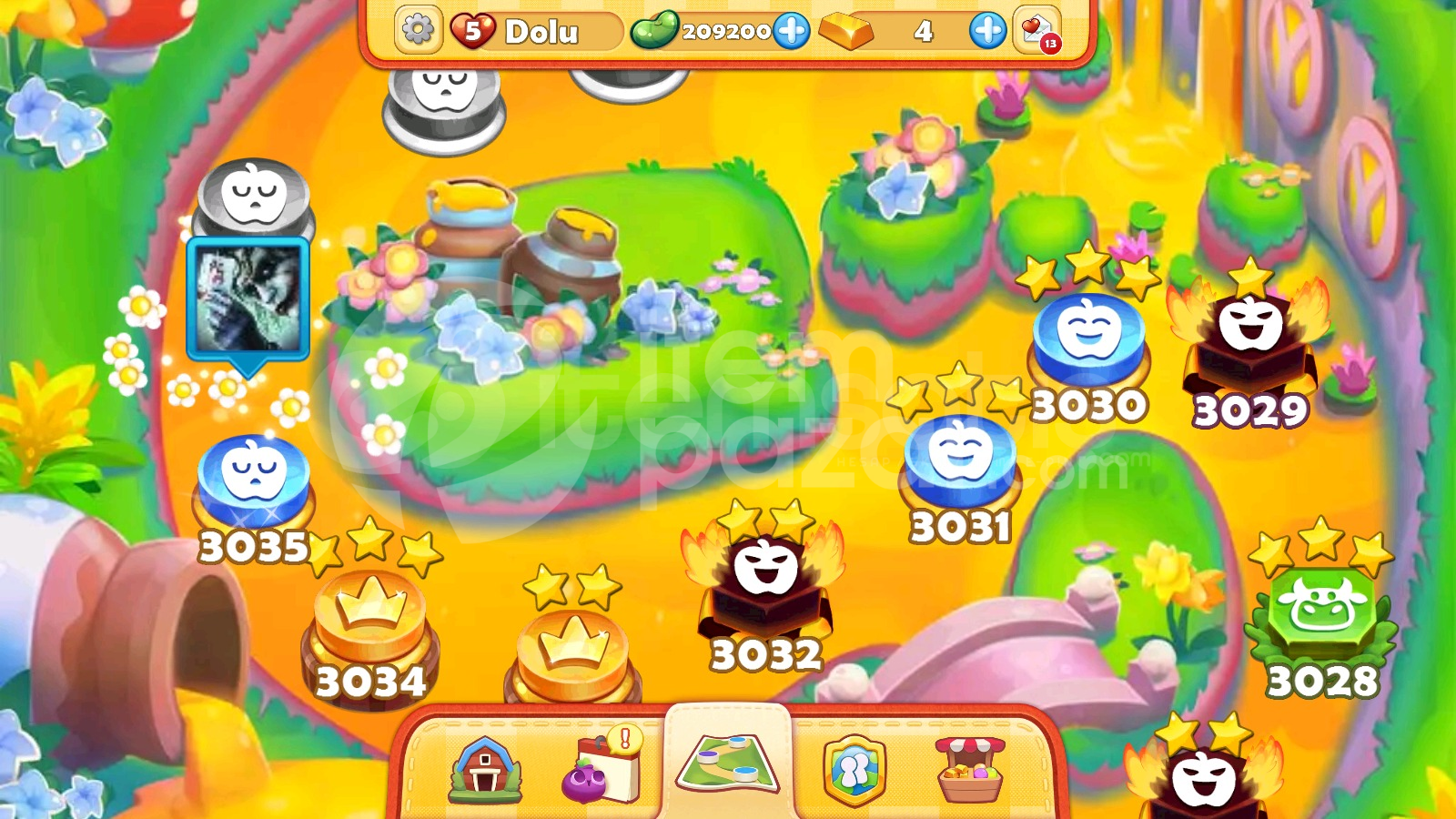 Farm Heroes Saga | 3035 Level Hesap | Resimli