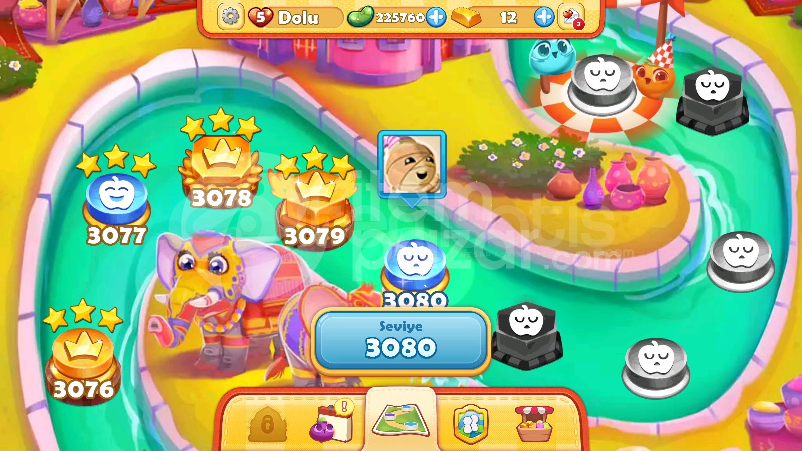 Farm Heroes Saga | 3080 Level Hesap | Resimli