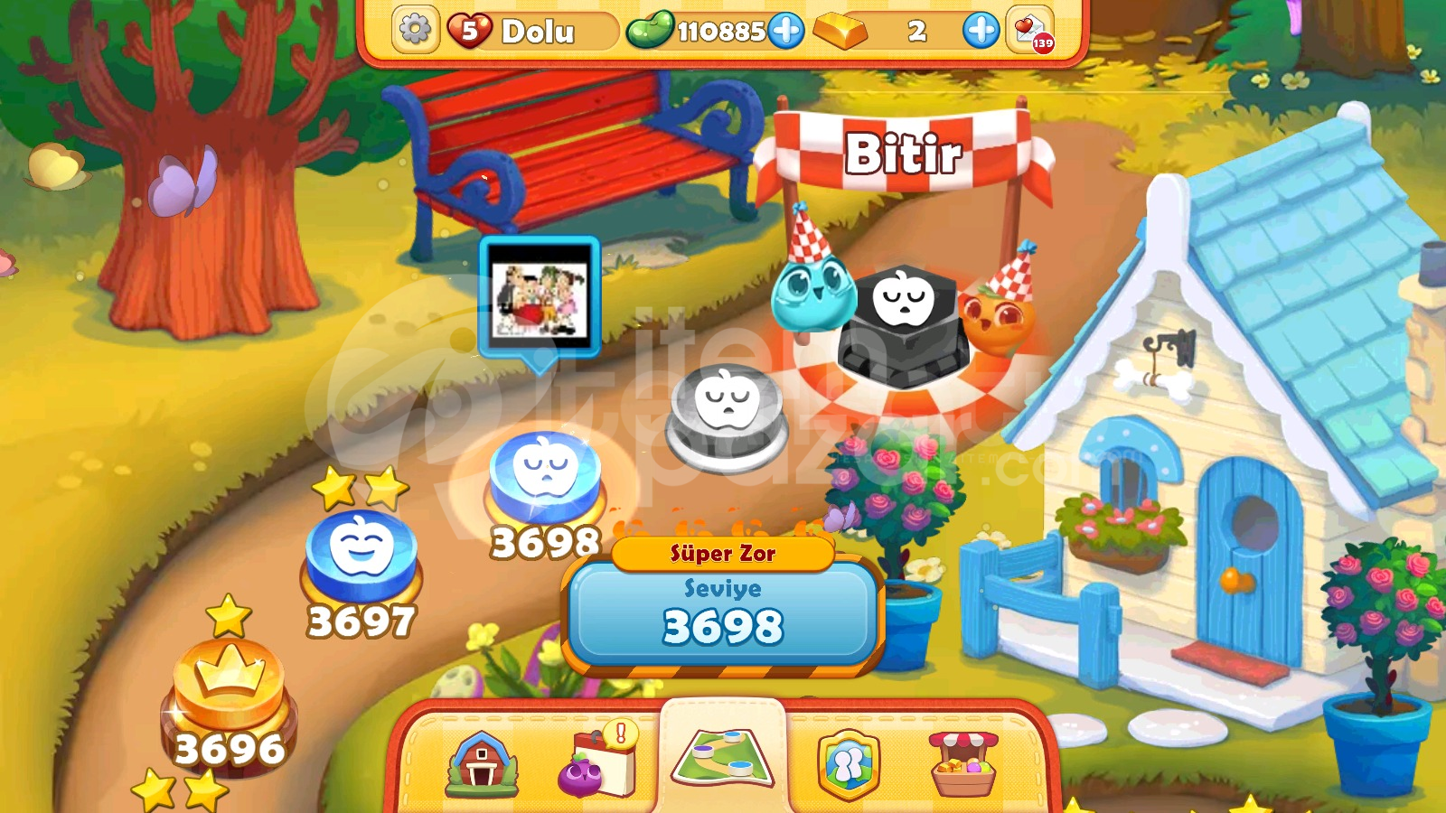 Farm Heroes Saga | 3698 Level Hesap | Resimli