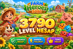 Farm Heroes Saga | 3790 Level Hesap | Resimli