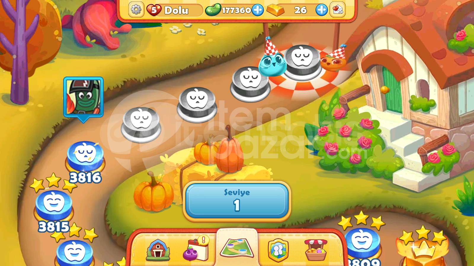 Farm Heroes Saga | 3816 Level Hesap | Resimli
