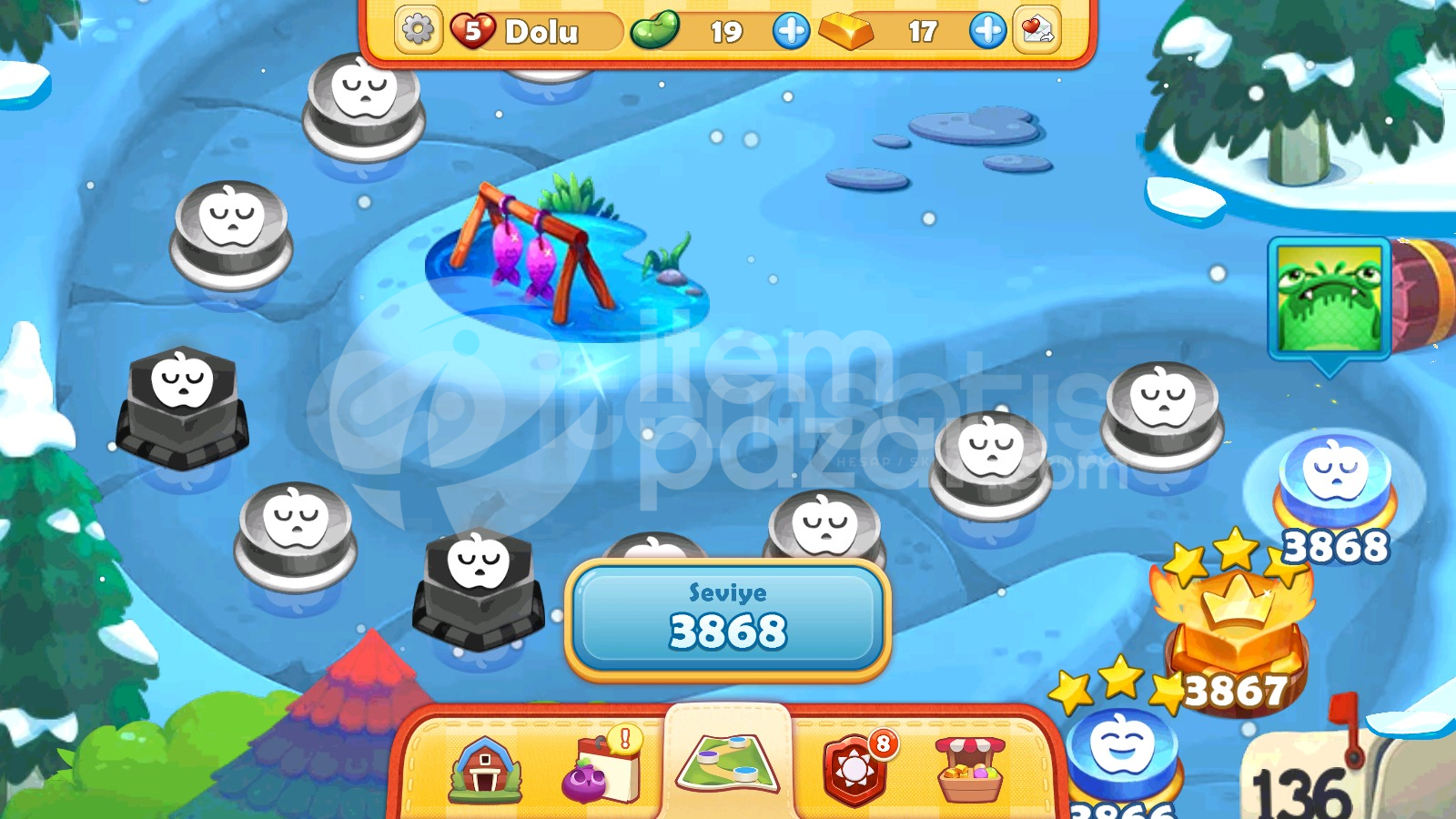 Farm Heroes Saga | 3868 Level Hesap | Resimli