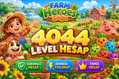Farm Heroes Saga | 4044 Level Hesap | Resimli