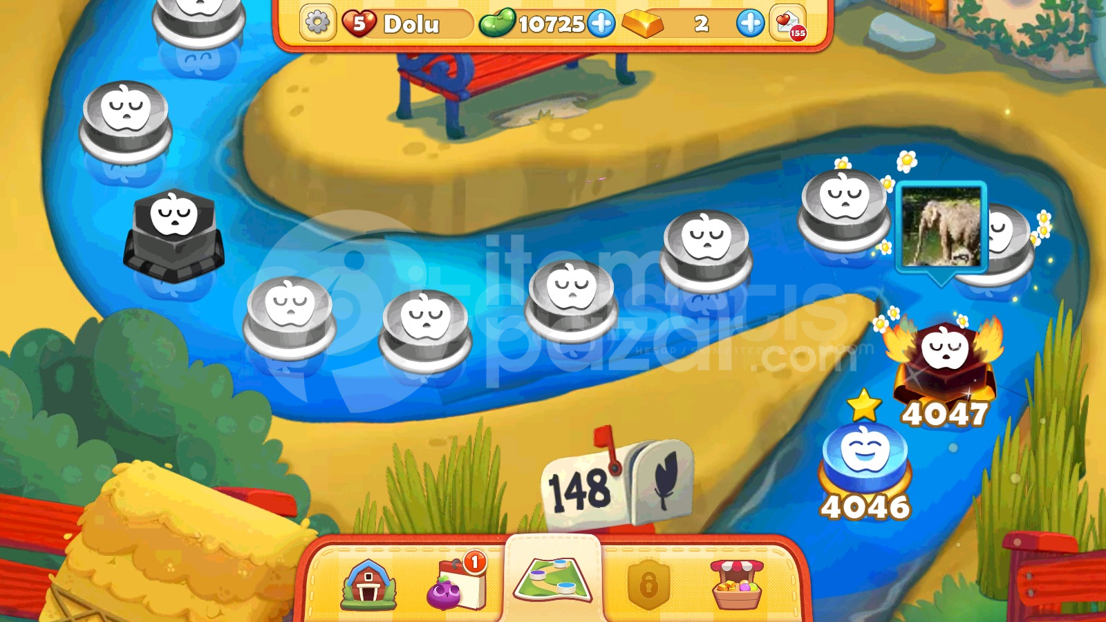 Farm Heroes Saga | 4047 Level Hesap | Resimli