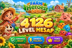 Farm Heroes Saga | 4126 Level Hesap | Resimli