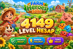 Farm Heroes Saga | 4149 Level Hesap | Resimli
