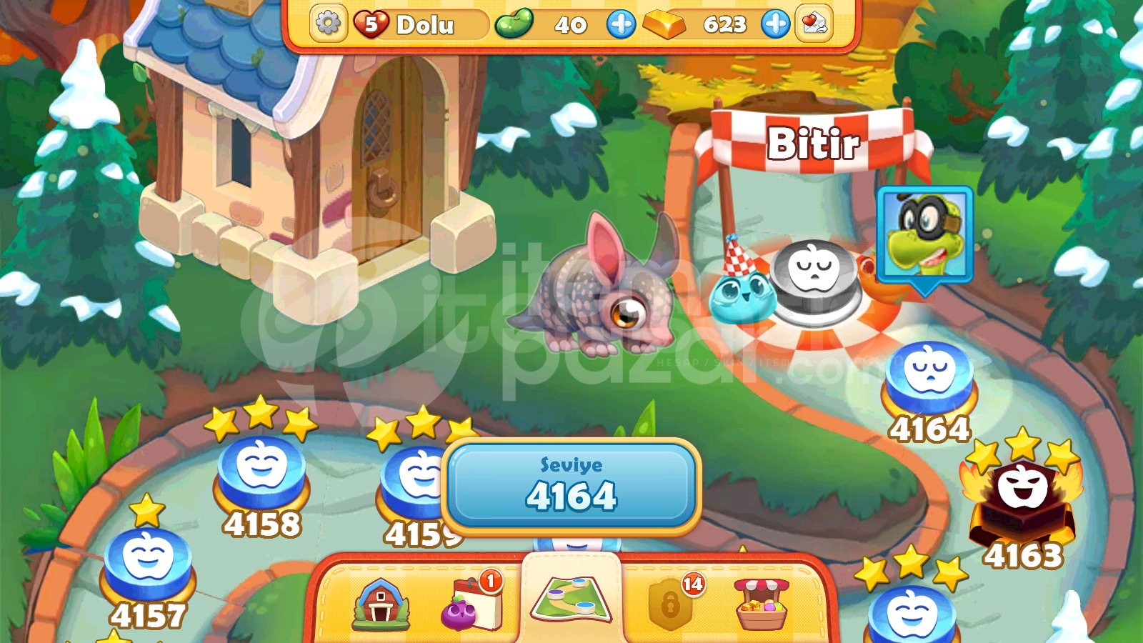 Farm Heroes Saga | 4164 Level Hesap | Resimli