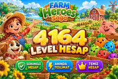 Farm Heroes Saga | 4164 Level Hesap | Resimli