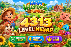 Farm Heroes Saga | 4313 Level Hesap | Resimli