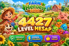 Farm Heroes Saga | 4427 Level Hesap | Resimli