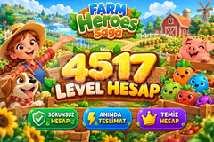 Farm Heroes Saga | 4517 Level Hesap | Resimli