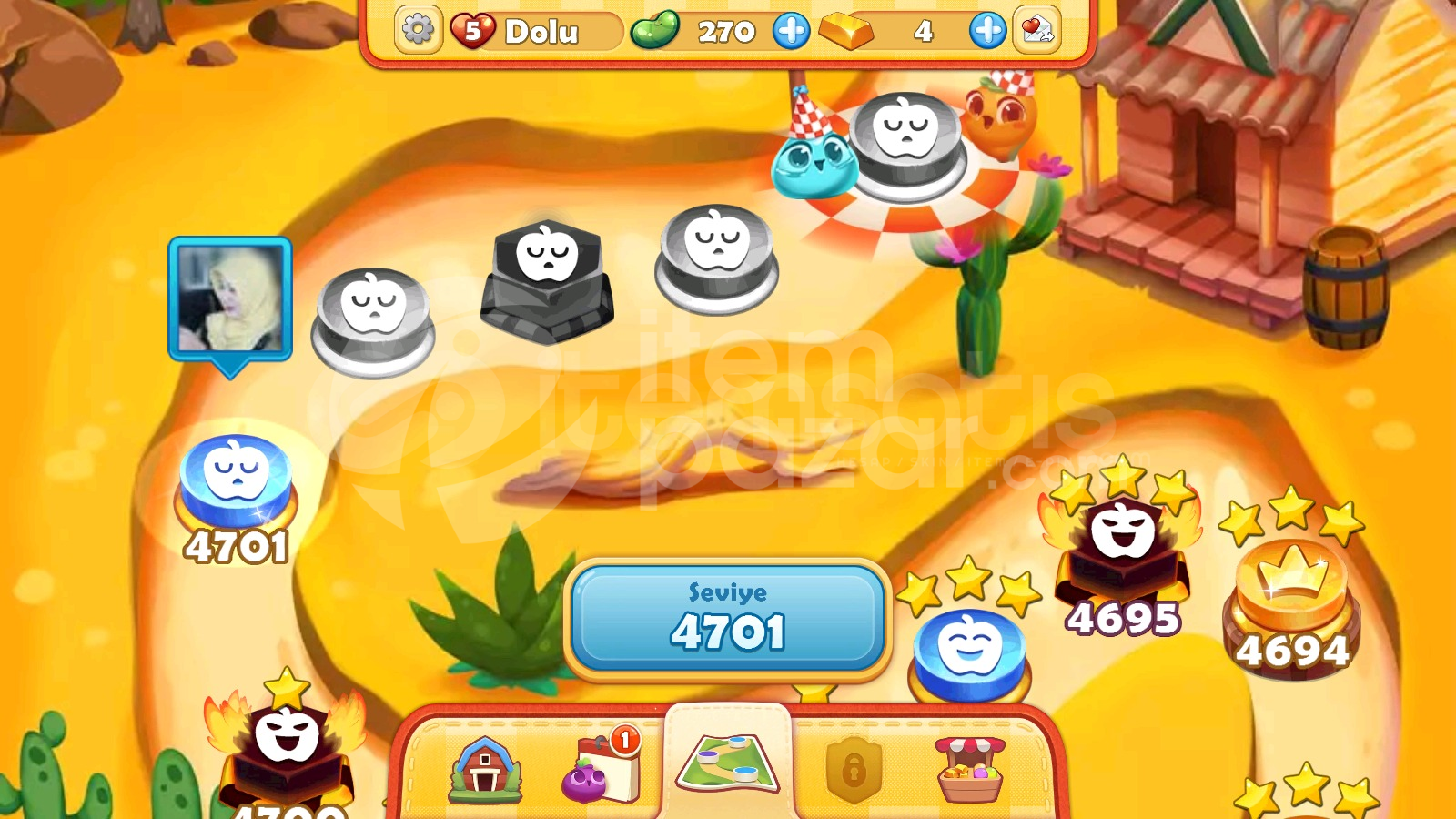 Farm Heroes Saga | 4701 Level Hesap | Resimli