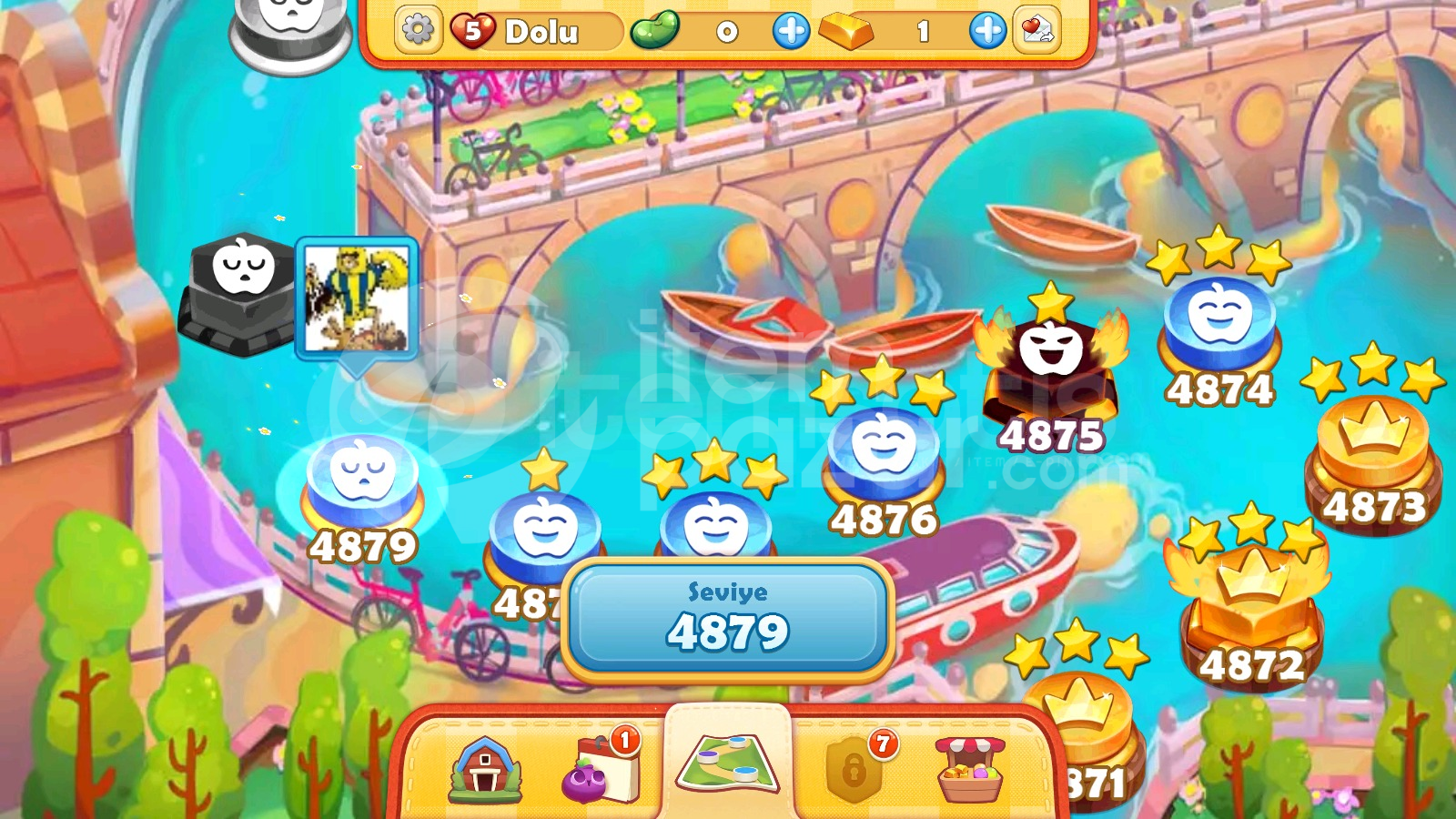 Farm Heroes Saga | 4879 Level Hesap | Resimli