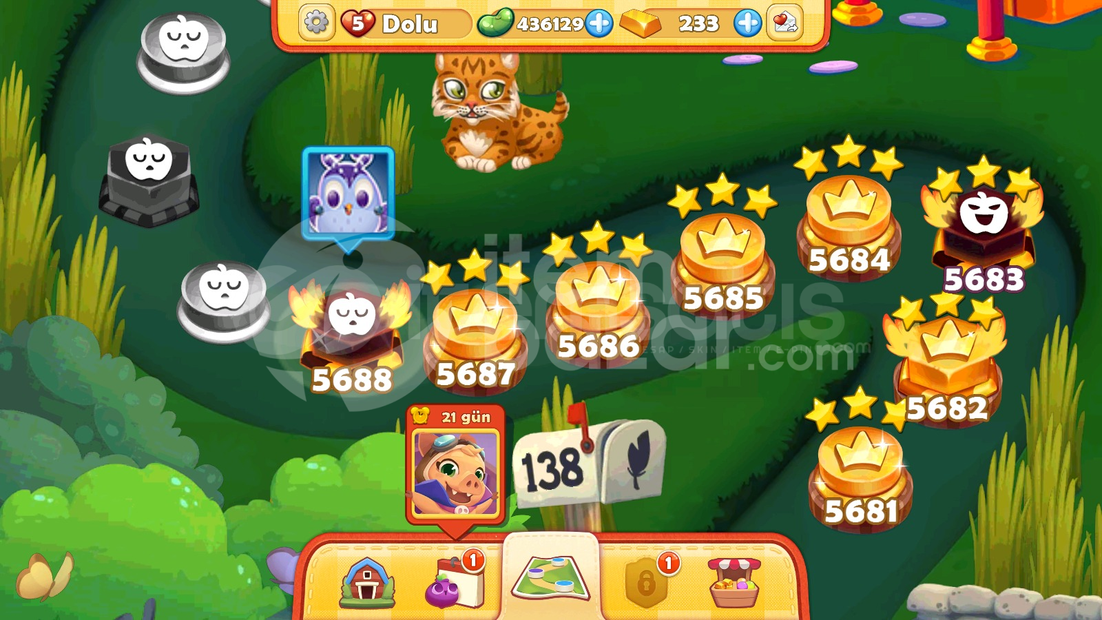 Farm Heroes Saga | 5688 Level Hesap | Resimli
