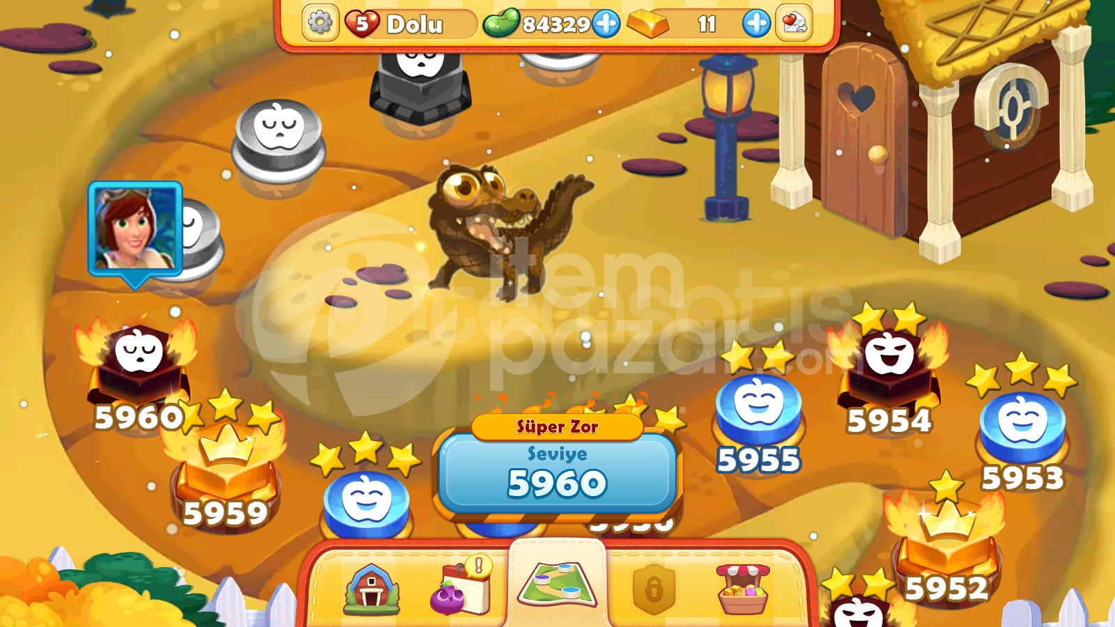 Farm Heroes Saga | 5960 Level Hesap | Resimli