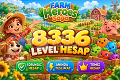 Farm Heroes Saga | 8336 Level Hesap | Resimli