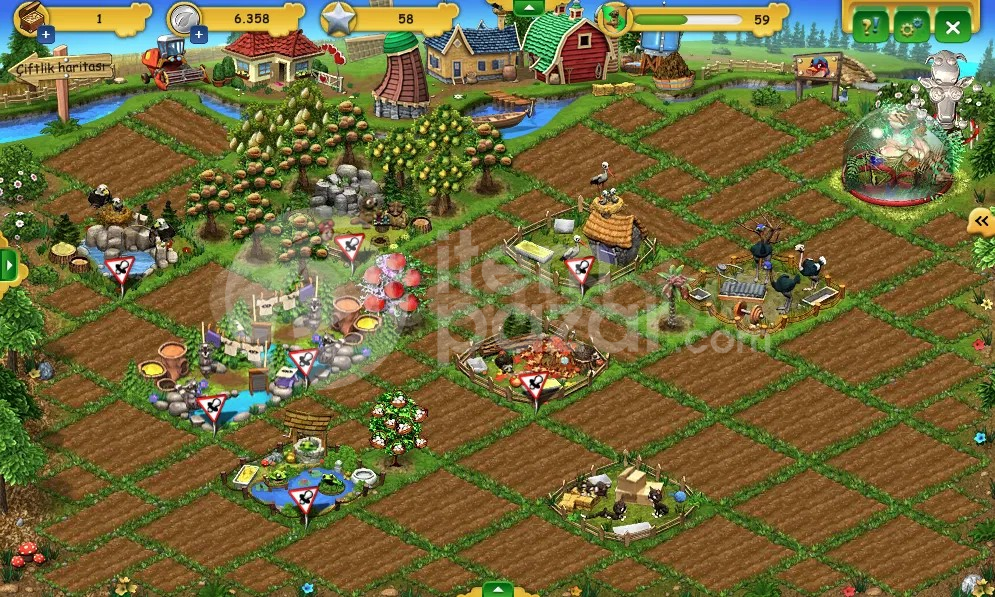Farmerama | 59 Level | Çiftlik Hesabı | Resimli
