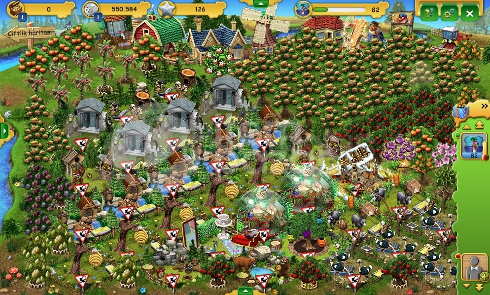 Farmerama | 82 Level | Çiftlik Hesabı | Resim