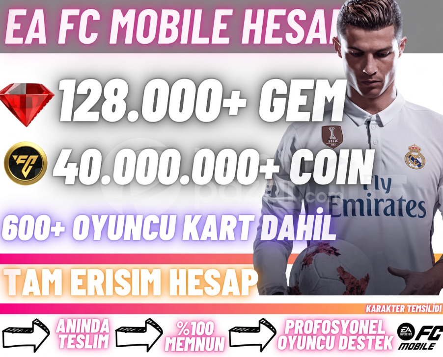 FC Mobile | 128K Gem + 40M Coin Hesap