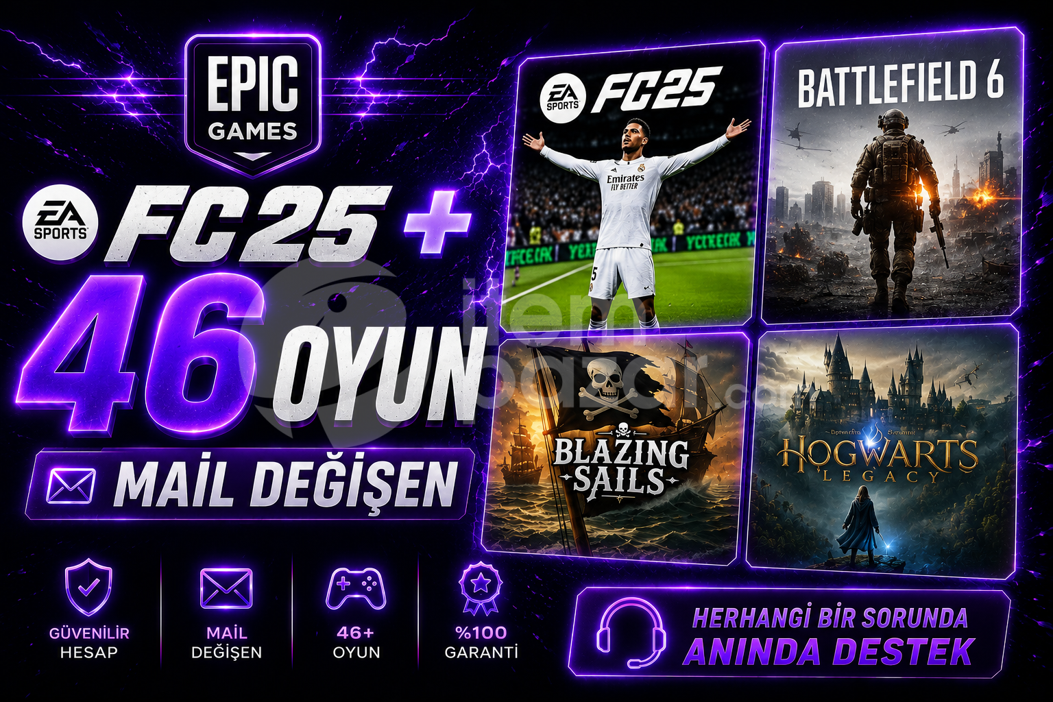 FC25 + 46 OYUN / MAİL DEĞİŞEN HESAP