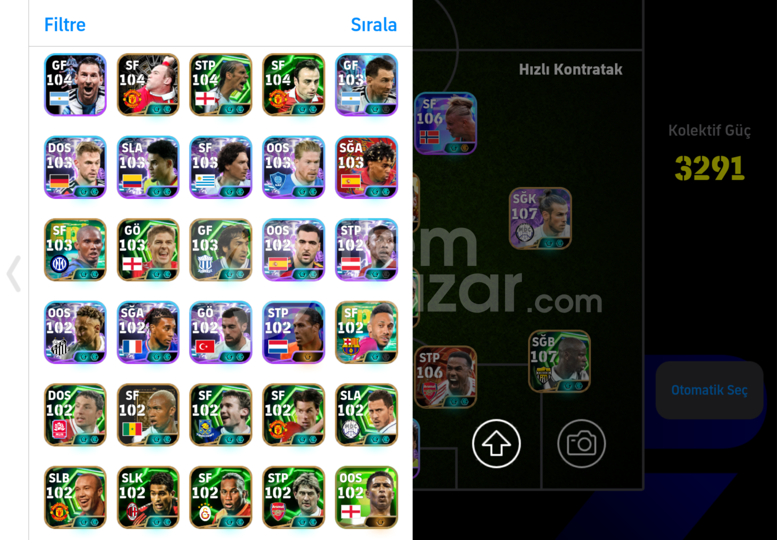 3291Kg + 500MC 110 Messi 108 Ronaldo 108 Bale!