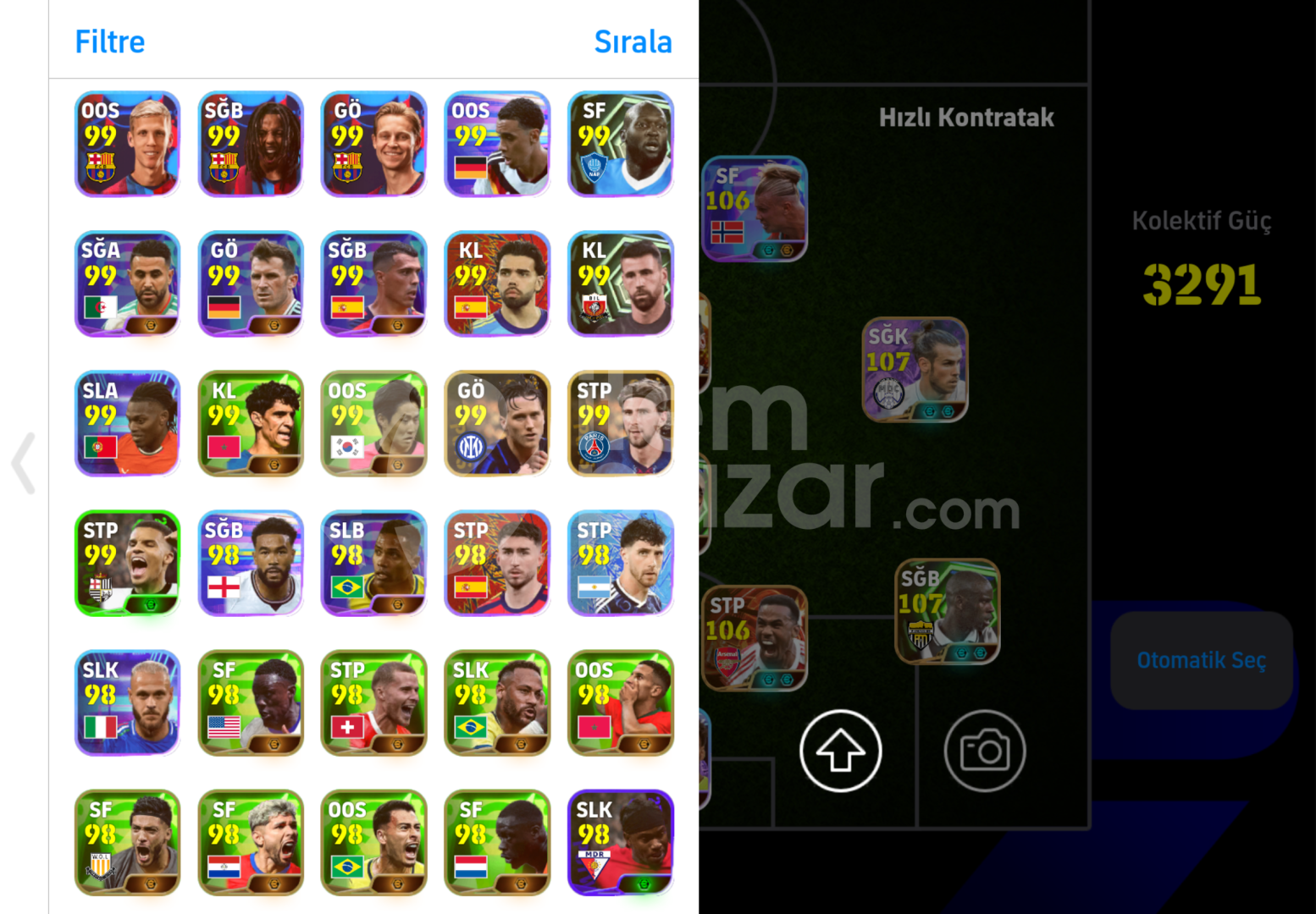 3291Kg + 500MC 110 Messi 108 Ronaldo 108 Bale!
