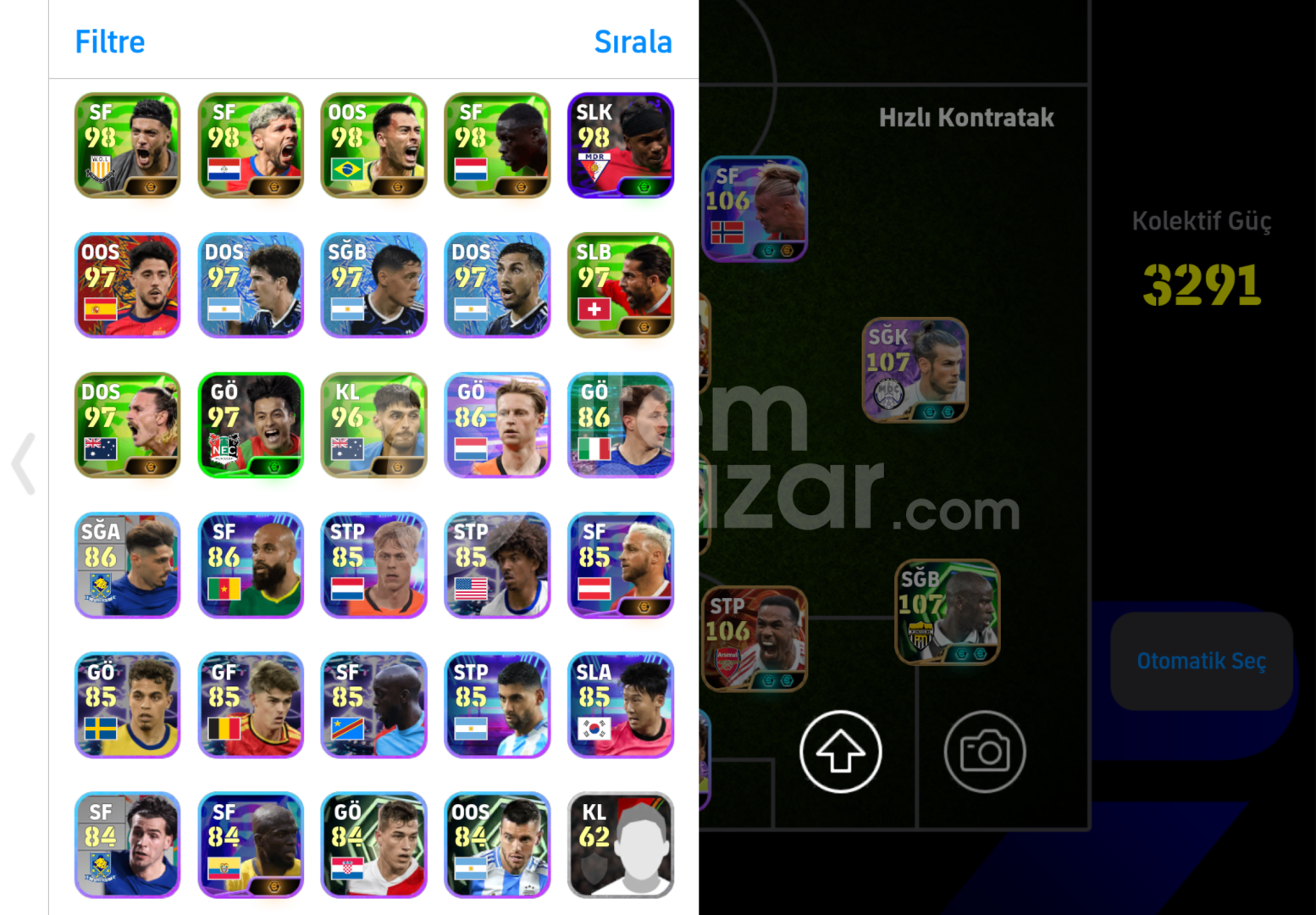 3291Kg + 500MC 110 Messi 108 Ronaldo 108 Bale!