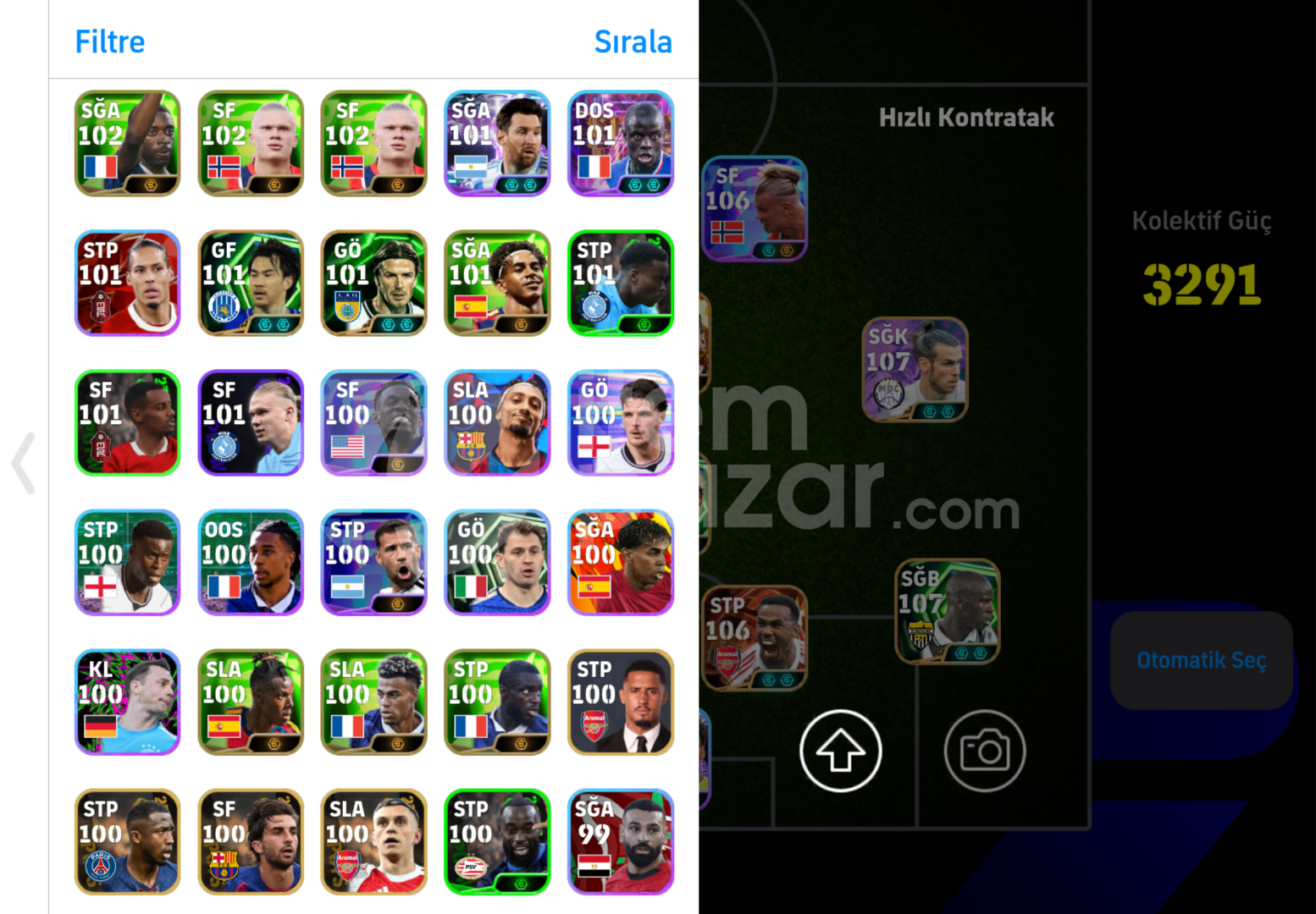3291Kg + 500MC 110 Messi 108 Ronaldo 108 Bale!