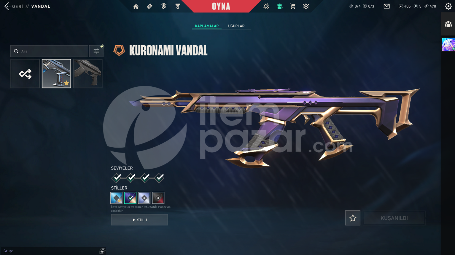 Felaketin Bıçakları Kuronami Vandal RGX Phantom