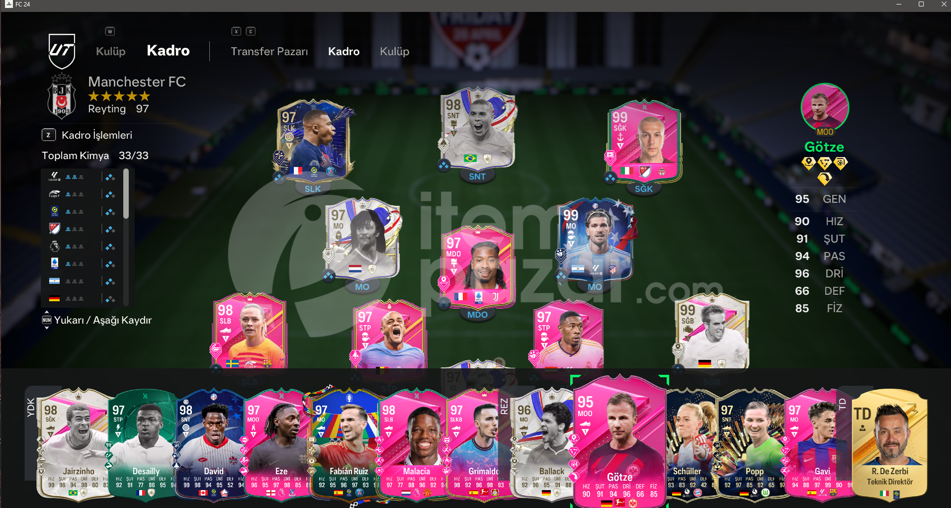 FİFA 25 +Fifa 24 Oyun + Kadro