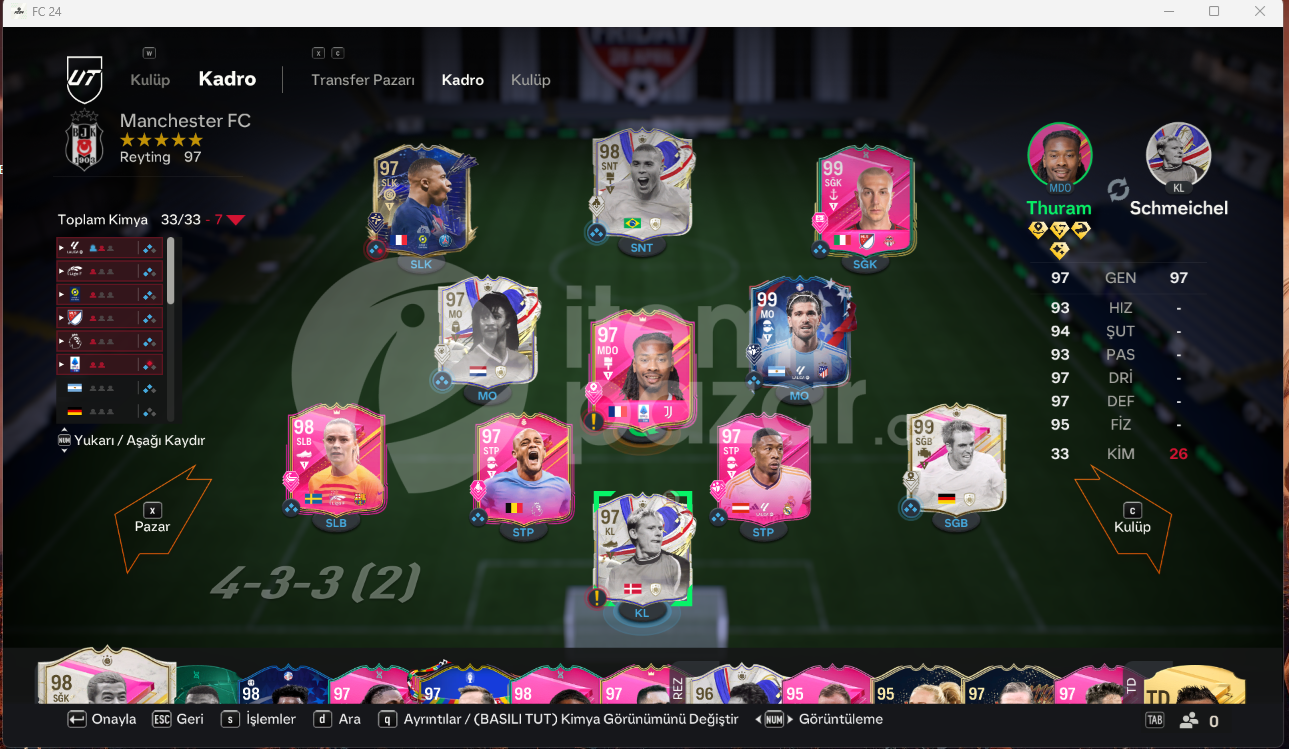 FİFA 25 +Fifa 24 Oyun + Kadro