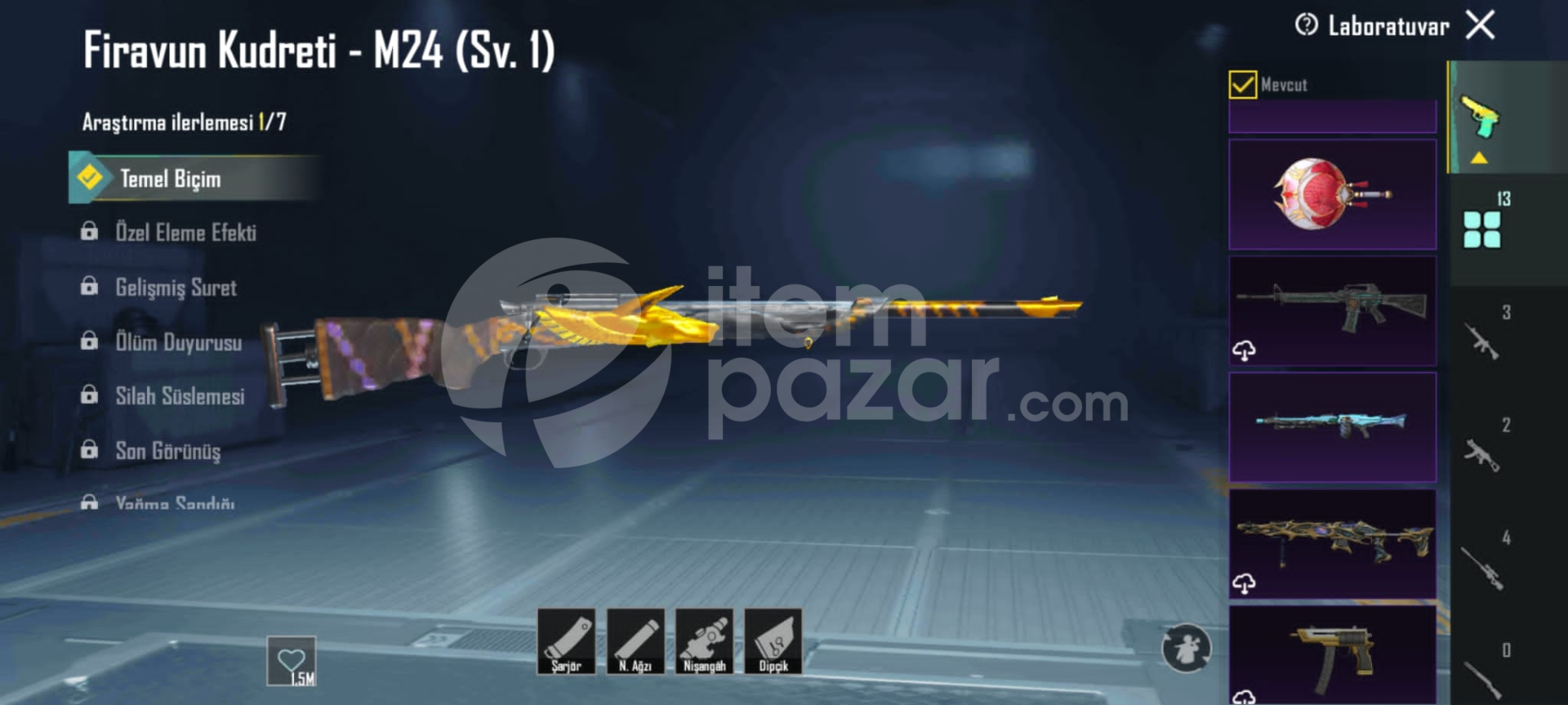 Firavun Kudredi m24 Orta güzellikte hesap !!
