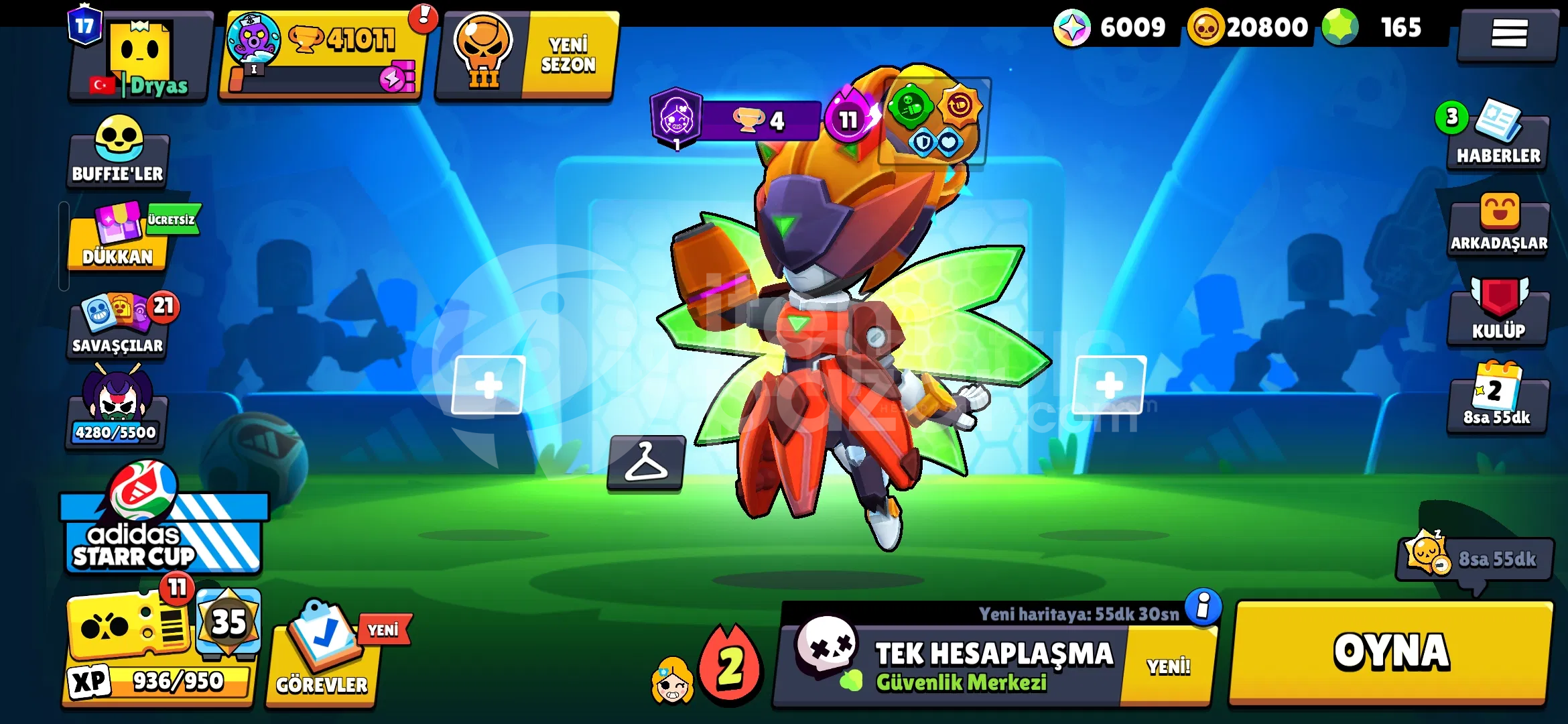 FIRSAT HESAP✨EN UCUZ 41K BRAWL STARS✨134 SKİN