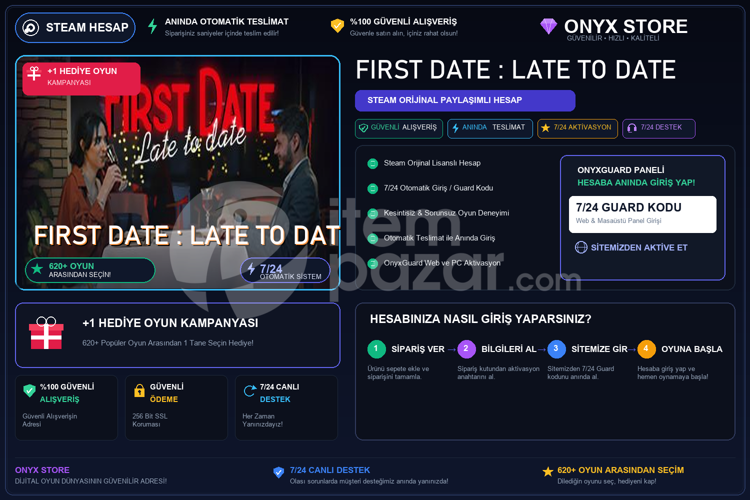 First Date : Late To Date Garantili + Hediye