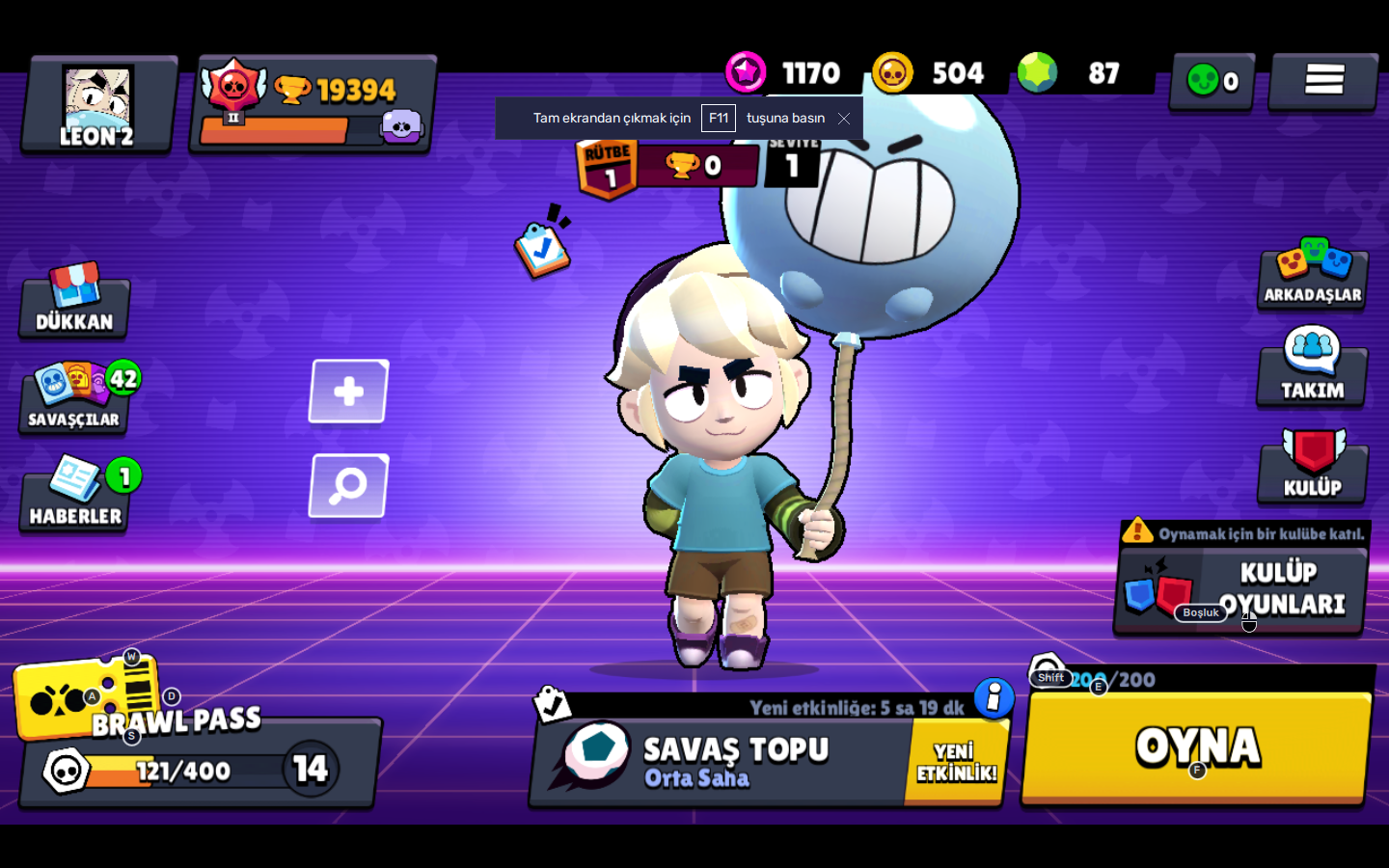 Şahane Brawl Stars Hesabı