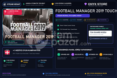 Football Manager 2019 Touch Garantili + Hediye