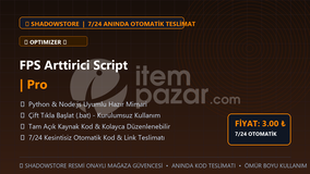 FPS Arttirici Script | Pro | #069