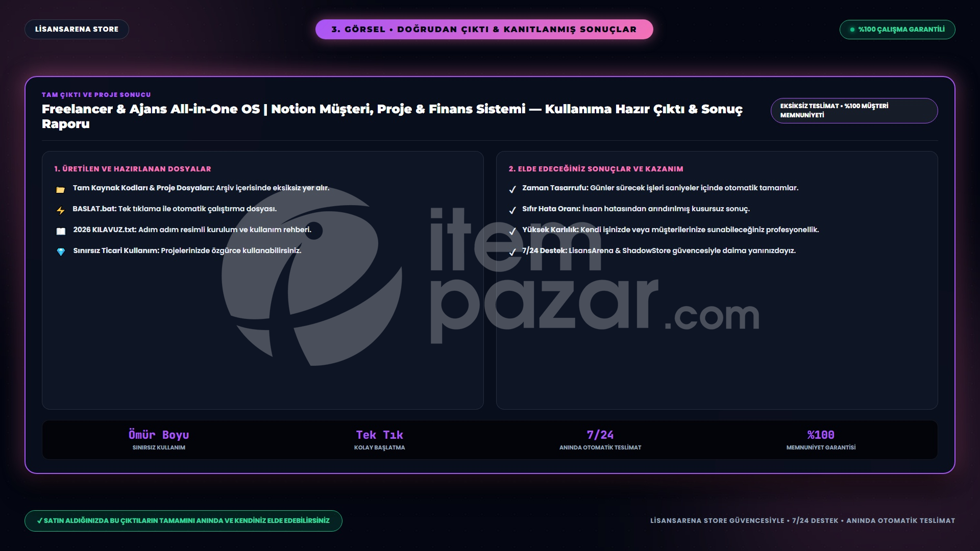 Freelancer ve Ajans All-in-One OS - Notion Müş