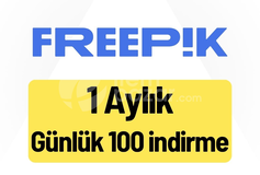 Freepik Premium 1 Aylık - Günlük 30 İndirme
